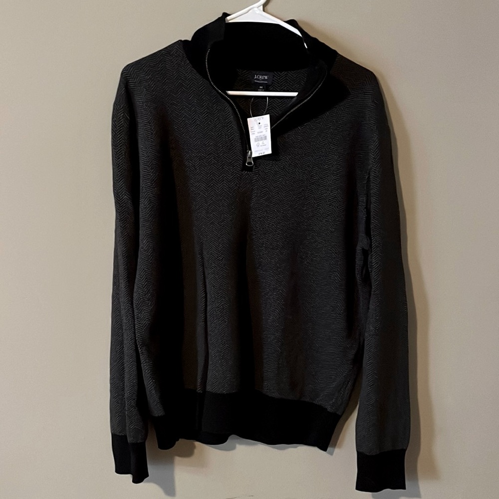 NWT J. Crew Men’s quarter zip sweater